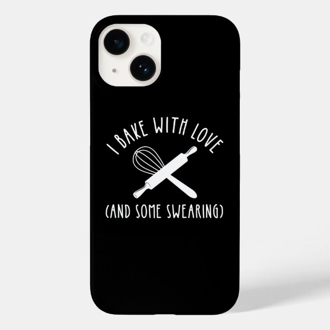 I Bake With Love (And Some Swearing) Case-Mate iPhone Case (Back)
