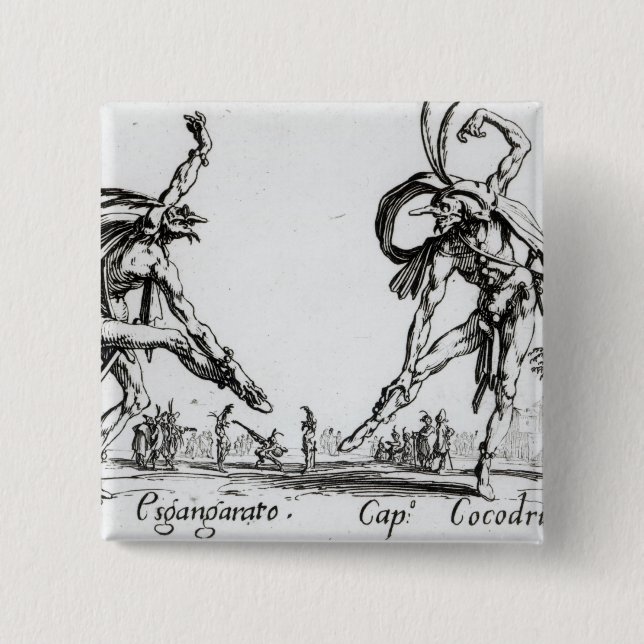 I Balli de Spessanei, or Le Grande Chasse Button (Front)