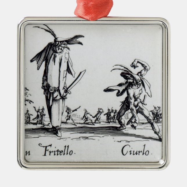 I Balli de Spessanei, or Le Grande Chasse Metal Ornament (Front)