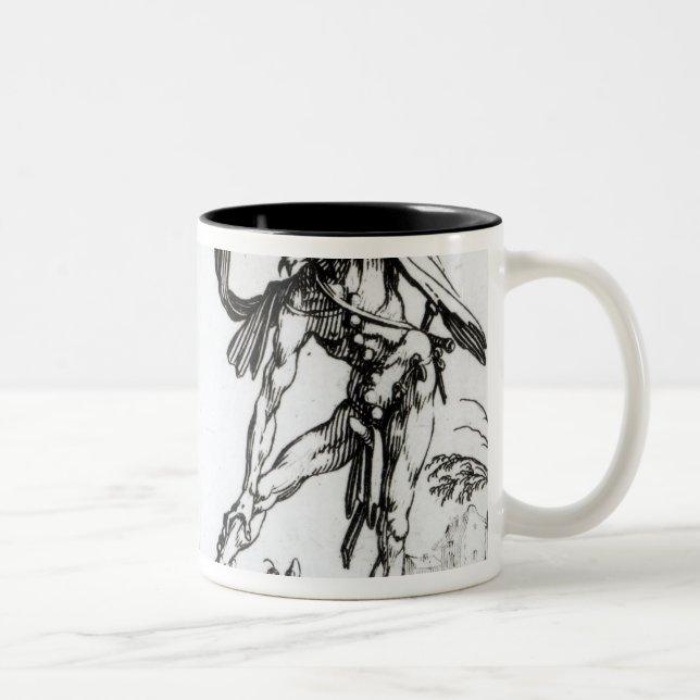 I Balli de Spessanei, or Le Grande Chasse Two-Tone Coffee Mug (Right)