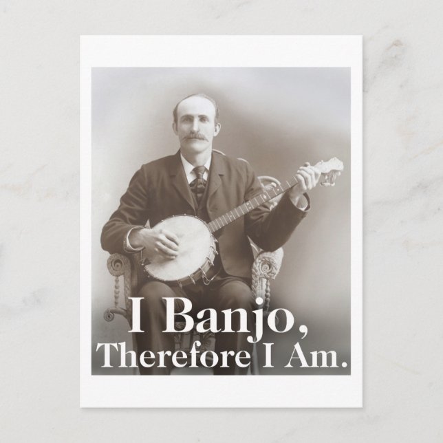 I Banjo Postcard (Front)