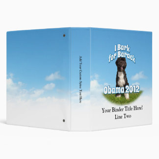 I Bark for Barack, Bo the First Dog Obama Binder