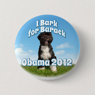 I Bark for Barack, Bo the First Dog Obama Button