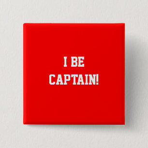 I Be Captain. Red. Button