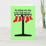 I-Beam Christmas Stockings Card