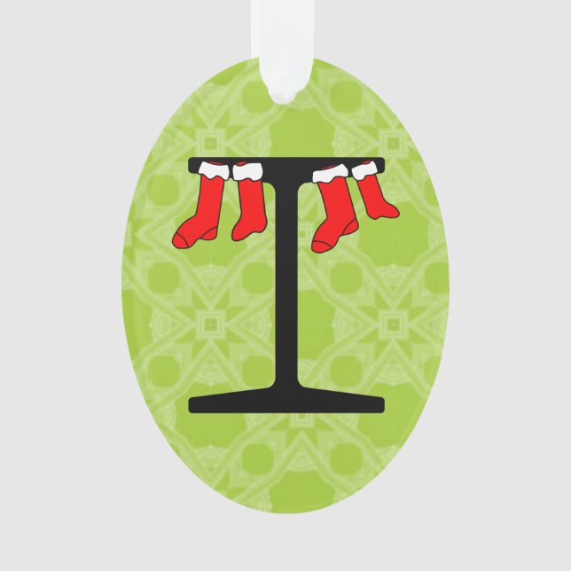 I-Beam Christmas Stockings Ornament (Front)