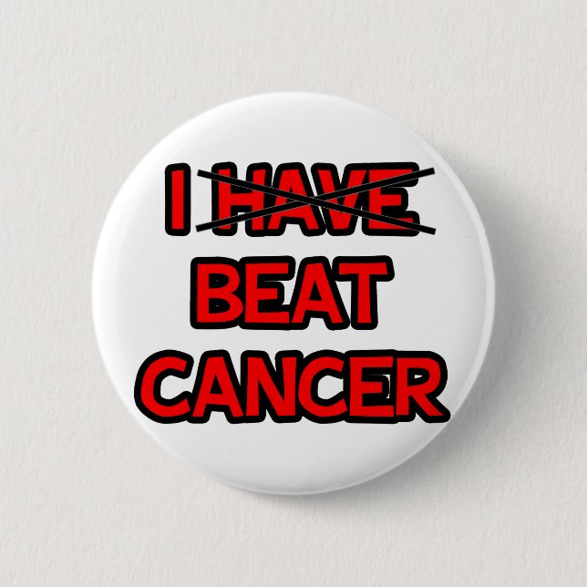 I Beat Cancer Button (Front)