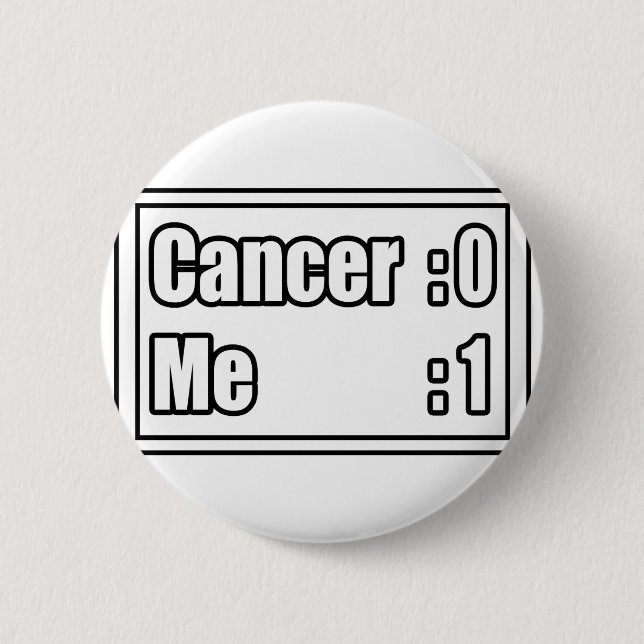 I Beat Cancer (Scoreboard) Button (Front)