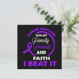 I Beat It Pancreatic Cancer Survivor Support Card