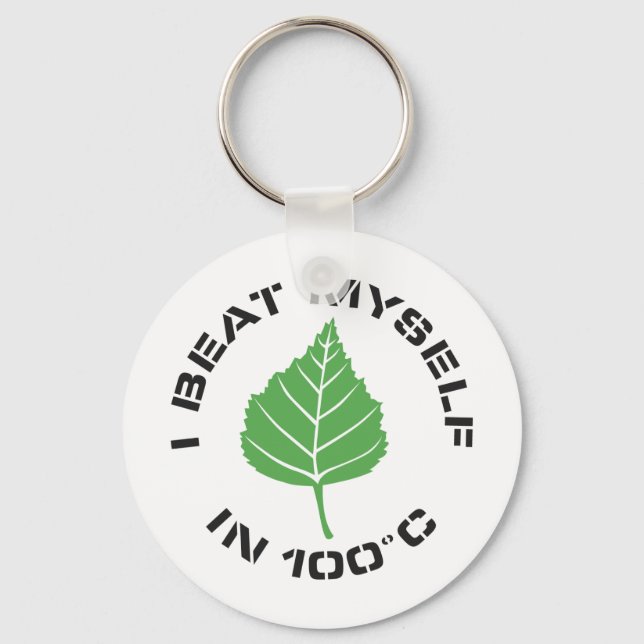 I Beat Myself Keychain (Front)