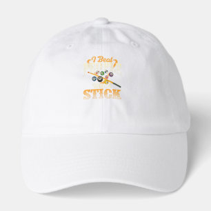 I Beat People with A Stick - Billiards 8 Ball Hat