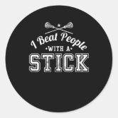 Lacrosse Sticks Crossed with Ball - Indy Sport Stickers