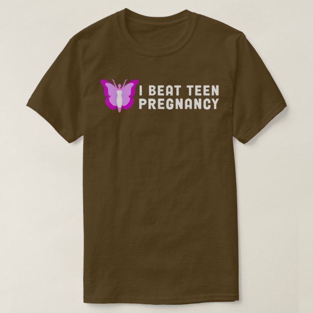 I Beat Teen Pregnancy Shirt - Teen Pregnancy Preve (Design Front)