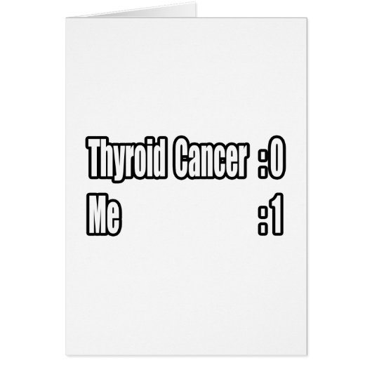 I Beat Thyroid Cancer (Scoreboard) Cards (Front)