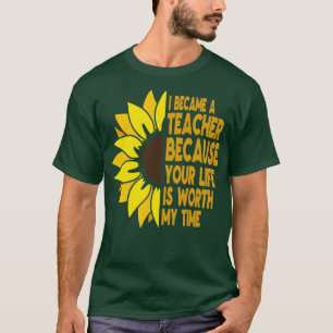 i becam a teacher back to school 100 days of schoo T-Shirt