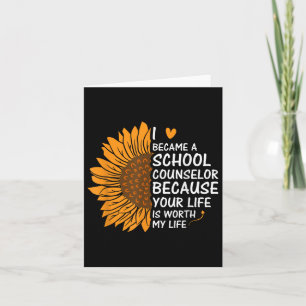 I Became A School Guidance Counselor Back To Schoo Card