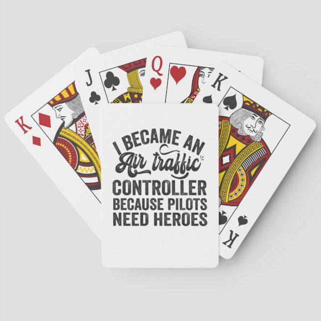 I Became An Air Traffic Controller Because Pilots Poker Cards (Back)
