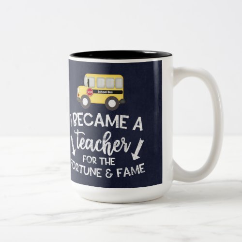 I become a teacher Two_Tone coffee mug