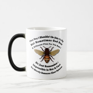 I Beelieve I Can Fly Color Morph Mug