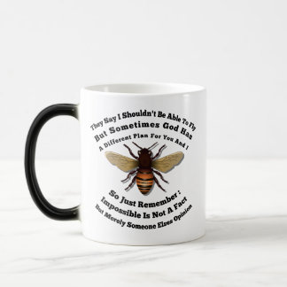 I Beelieve I Can Fly Color Morph Mug