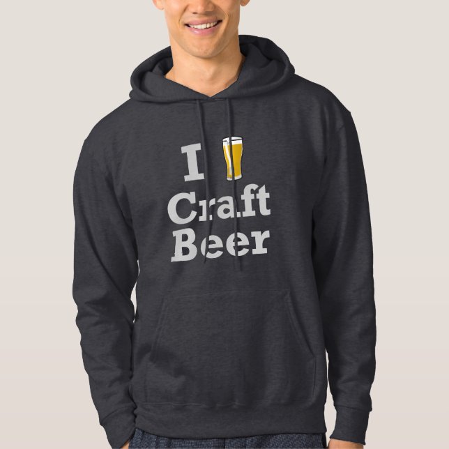 I [beer] Craft Beer Hoodie (Front)