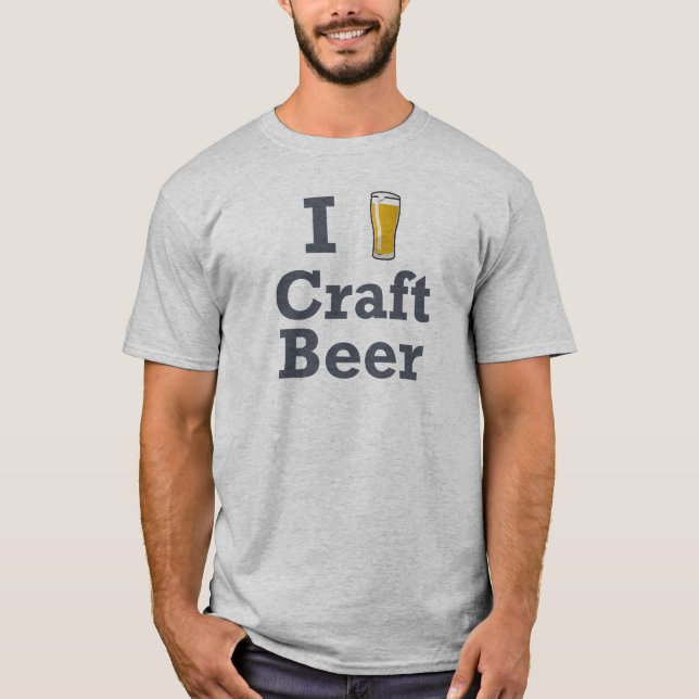 I [beer] Craft Beer T-Shirt (Front)