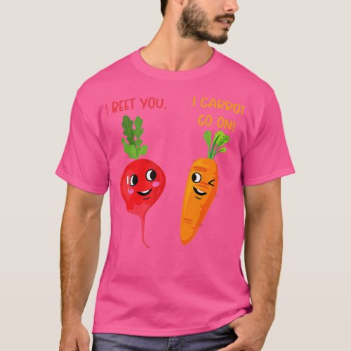 I Beet I Carrot Go on  Funny Radish Beetroot  Car T_Shirt