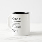 'i before e' Except, Grammar Lover Two-Tone Coffee Mug (Front Left)