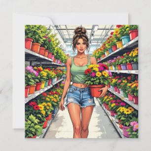 I Beg your Garden Funny Pun for Friend Card