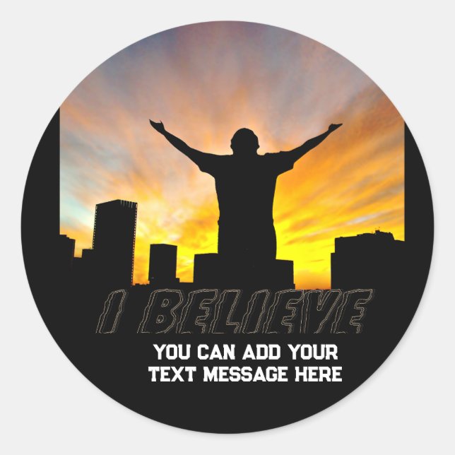 I Believe#2_ Classic Round Sticker (Front)