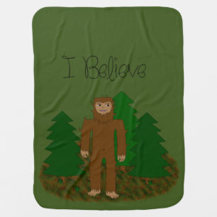 I Believe - Bigfoot - change color Swaddle Blanket