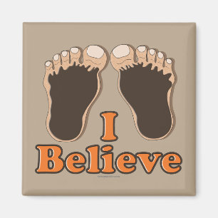 I Believe Bigfoot Funny Magnet