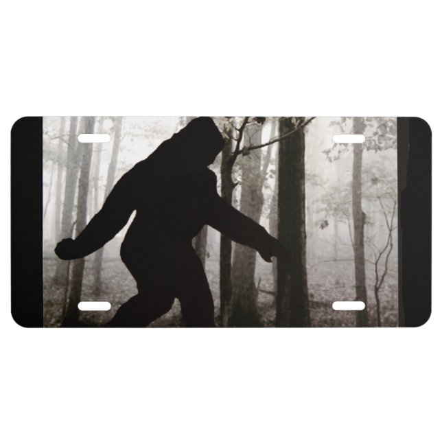 I Believe Bigfoot Lives License Plate (Front)
