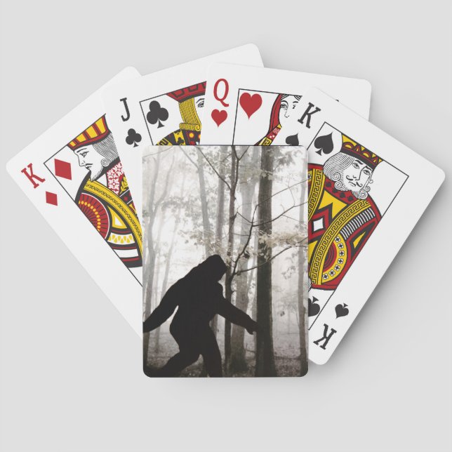 I Believe Bigfoot Lives Poker Cards (Back)