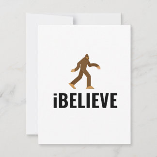 I BELIEVE BIGFOOT THANK YOU CARD