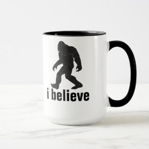 I believe - Black Silhouette Mug