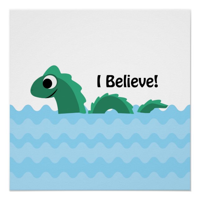 I Believe Champ the Lake Champlain Monster Poster (Front)