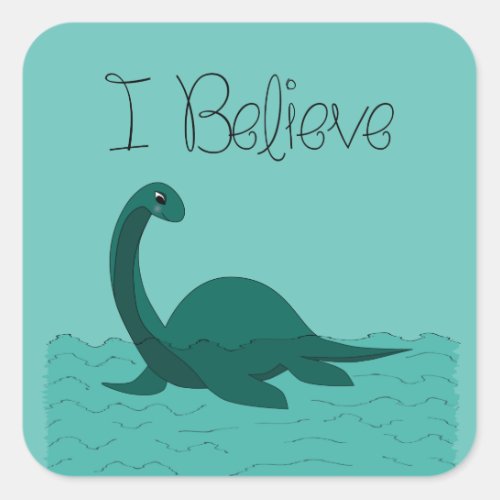 I Believe _ Change Color Square Sticker