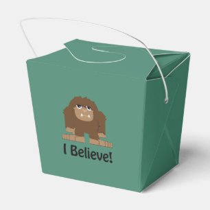I Believe! Cute bigfoot Favor Boxes
