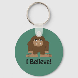 I Believe! Cute bigfoot Keychain