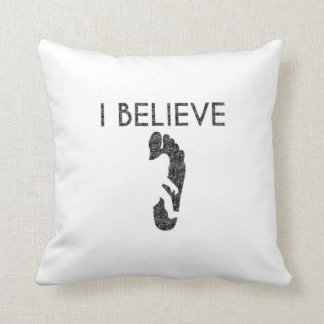 I Believe (Distressed) Throw Pillow