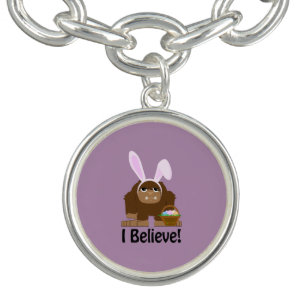 I Believe! Easter Bigfoot Charm Bracelet