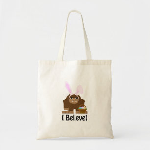 I Believe! Easter Bigfoot Tote Bag