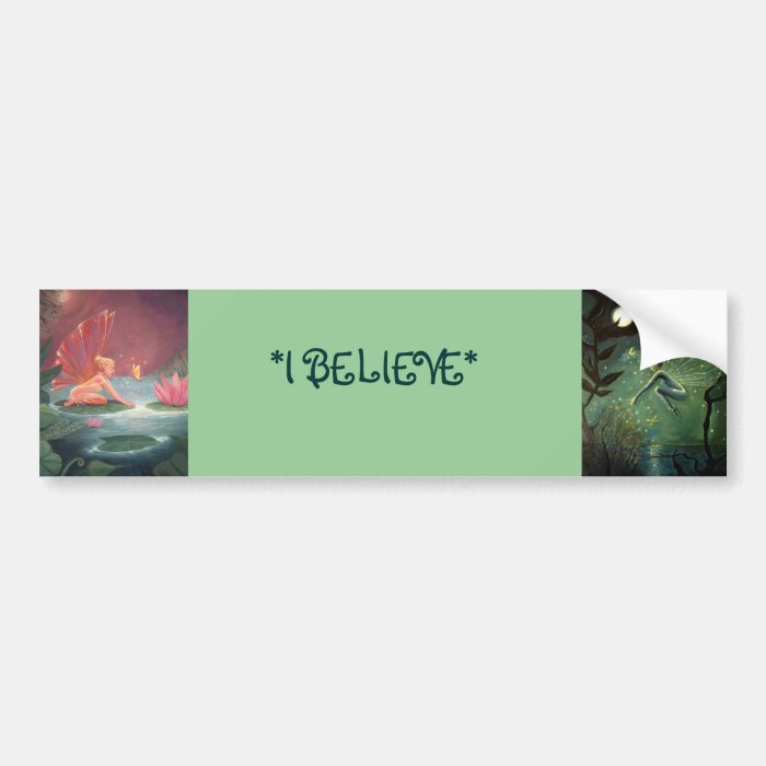 Believe Fairy Bumper Sticker