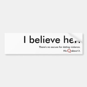 I believe her bumper sticker. sticker