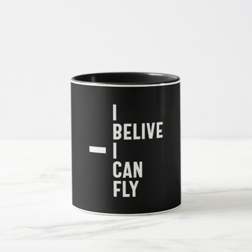 I Believe I Can Fly Inspirational Entrepreneur Gif Mug