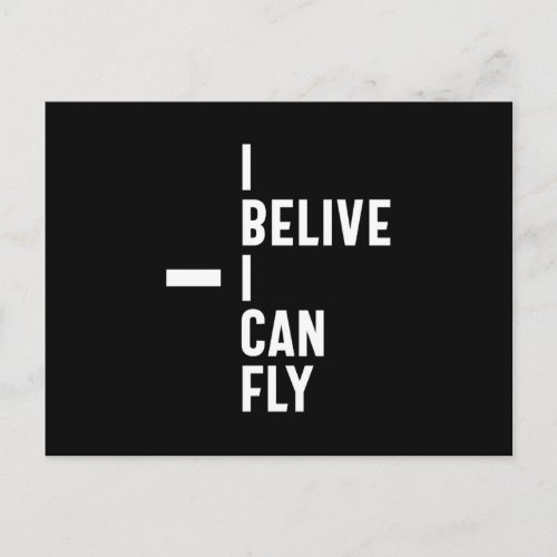 I Believe I Can Fly Inspirational Entrepreneur Gif Postcard