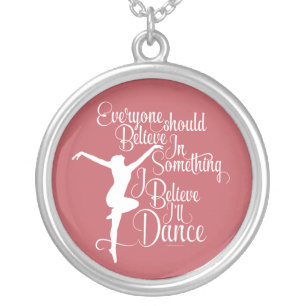 I Believe I’ll Dance Silver Plated Necklace
