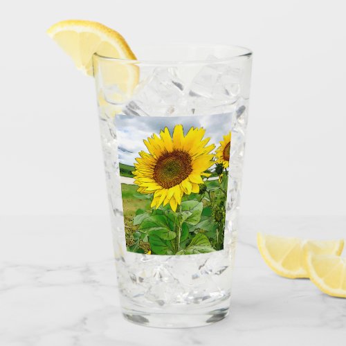 I believe in 2_sided sunflower glass