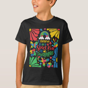 I Believe In A Spectrum Of Possibilities Retro Aut T-Shirt
